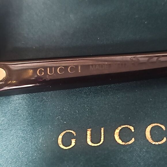 💛GUCCI 53mm Oversized Core 53MM Round Shield Sunglasses💛 PreOwned - Picture 5 of 7